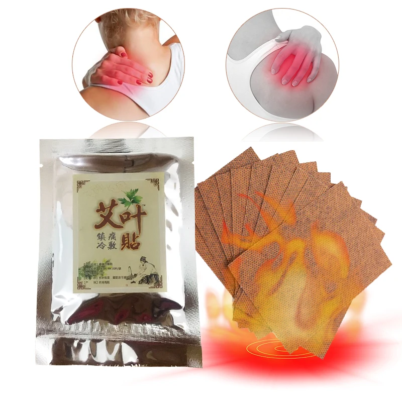 

6pcs/bag Warm Health Neck Shoulder Moxa Stick Therapy Pain Relief Legs Hot Wormwood Heat Knee Moxa Moxibustion Plaster Patch