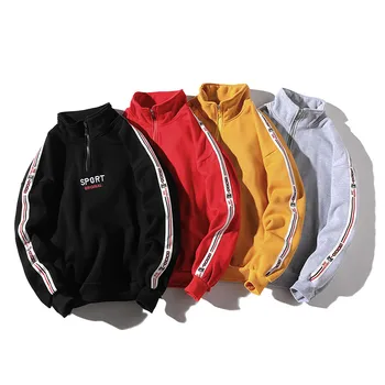 

Men's Fashion Brand Hoodies Men Spring Autumn Day Hip Hop Sweatshirts Mens Casual Loose Long Sleeved Zipper Hoodies