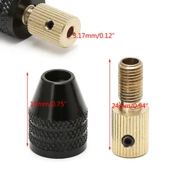 

Electric Motor Shaft Quick Change Chuck Fixture Clamping 0.3mm-3.5mm Drill Bit