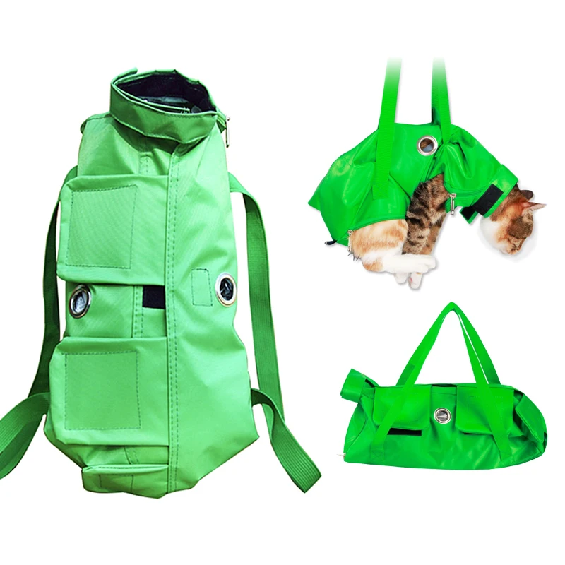 Cat Carrier Bag For Cleaning Ear Trimming Nail Injection and Feeding Medicine Pet