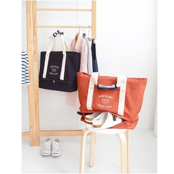 

New Fashion wholesale New pattern canvas travel Storage bag The single shoulder bag Women High-capacity Pull rod Mummy Bag