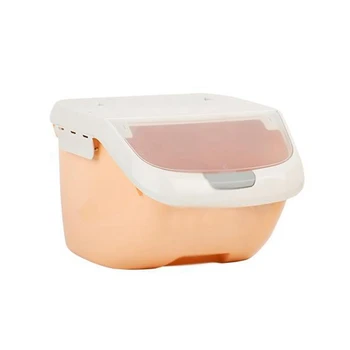 

BEAU-Rice Storage Box Sealed Moisture-Proof Large Capacity Grain Flour Container Kitchen Rice Storage Box Flip Cover