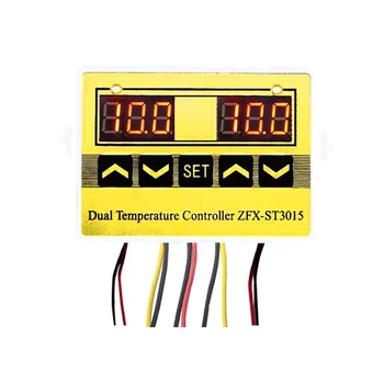 

ZFX-ST3015 12V 24V 220V LED Microcomputer Digital Display Temperature Controller Thermostat ligent Time Controller Adjustab