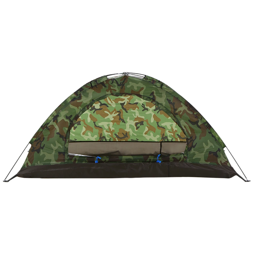 

Hot New 1/2 Person Camping Tent Beach Tent Single Layer Tent Portable Camouflage Polyester PU1000mm Camping Hiking Outdoor Tent