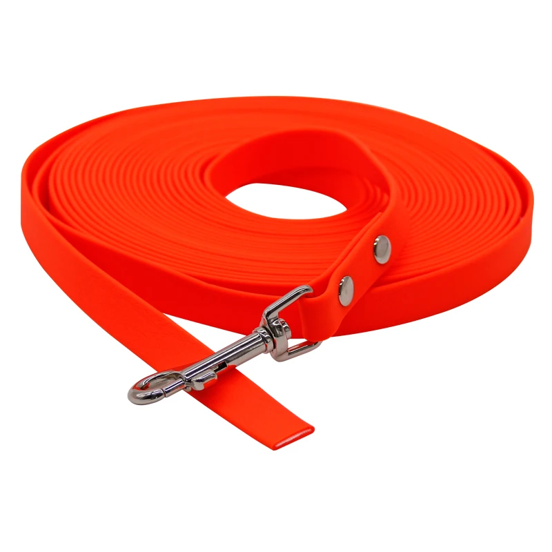 Correa impermeable de PVC para perros pequeños y grandes, correa de adiestramiento para cachorros, seguimiento de adiestramiento, plomo largo, fácil de limpiar, 5m, 10m