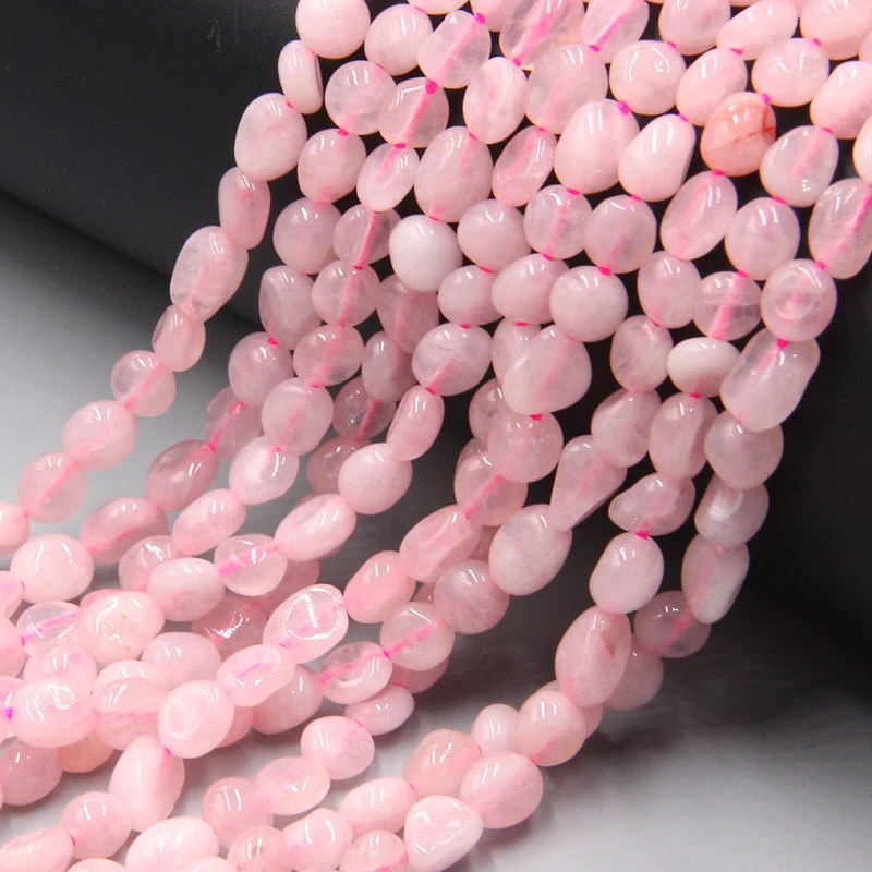Wholesale Natural Rose Pink Quartz Round Gemstone Beads For Jewelry Making 15" 