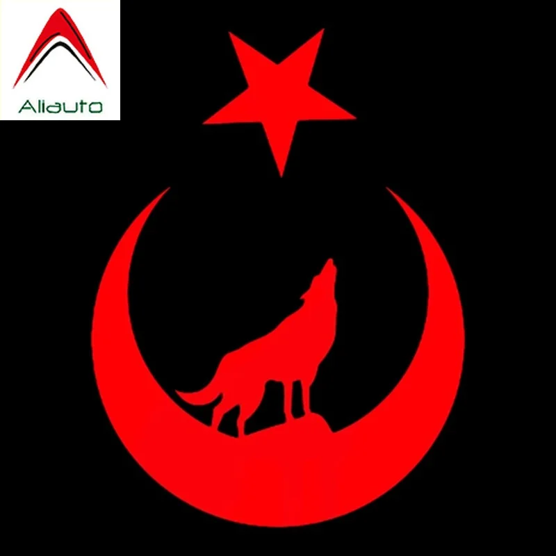 Aliauto креативные автомобильные стикеры Wolf and Moon Star Great Турция турецкие аксессуары