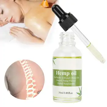

30ml Hemp Oil Seeds Extract Drops for Relief Reduce Anxiety Stress Massaging Oil Better Sleep Relief Hemp Seed Oil