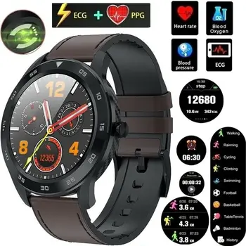 

Smart Watch Bluetooth(ECG+PPG)Heart Rate Blood Pressure Monitor IP68 Waterproof Smartwatch Heart Rate Monitor Sport Watch PK DT9
