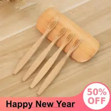 Environmental Naturel Bamboo Tooth Brush Hotel Supplies Travel Toothbrush Bamboo Charcoal Teeth Brush