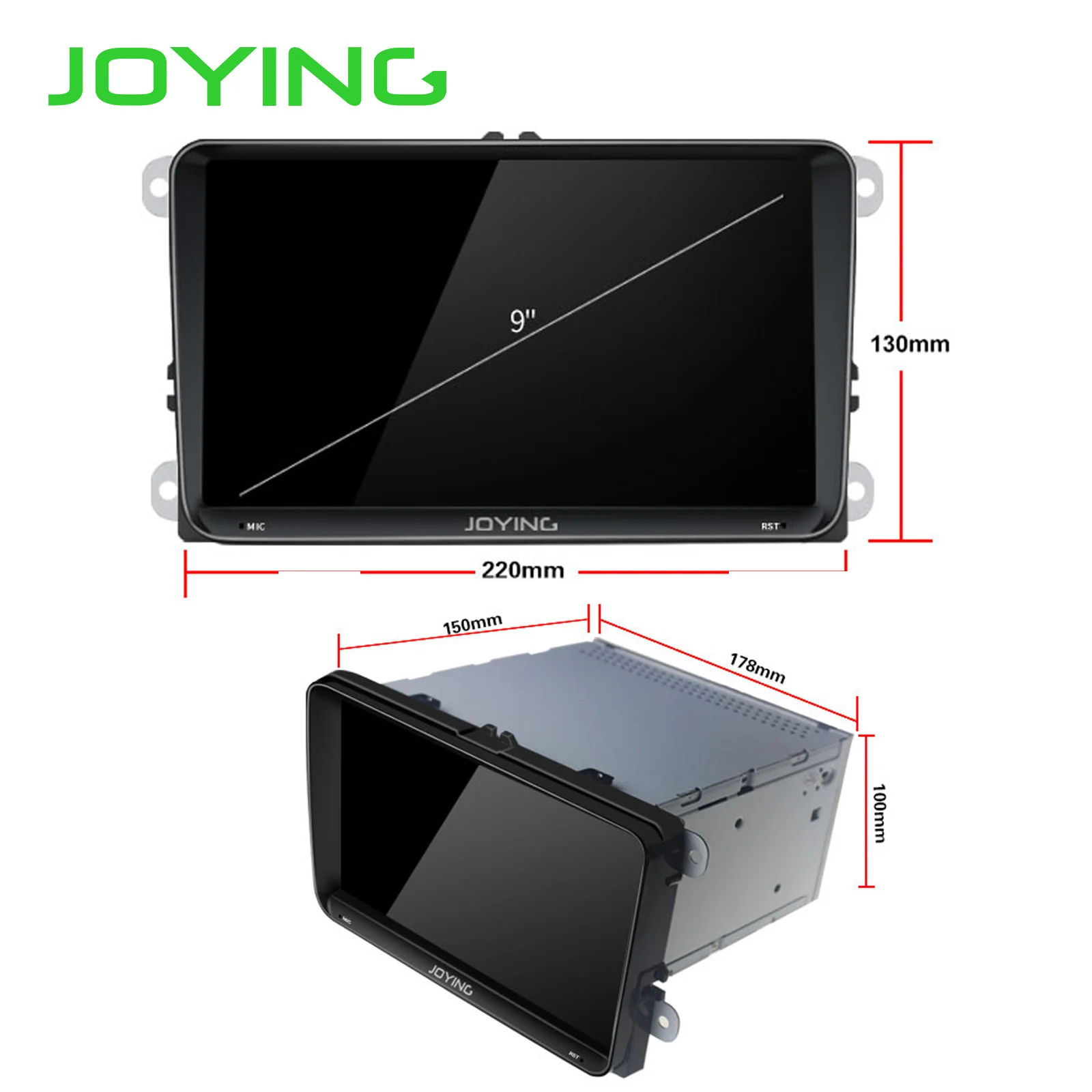 Best 9"4GB+64GB Head Unit Android 8.1 Car Radio Stereo Built-in 4G Modem DSP For Volkswagen VW Skoda POLO GOLF PASSAT NO DVD Player 4