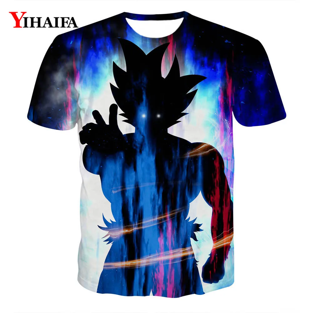 

New Men personality Anime Dragon Ball Z 3D Print T-shirt cool Fashion comfortable short-sleeved creative Tee shirt Tops