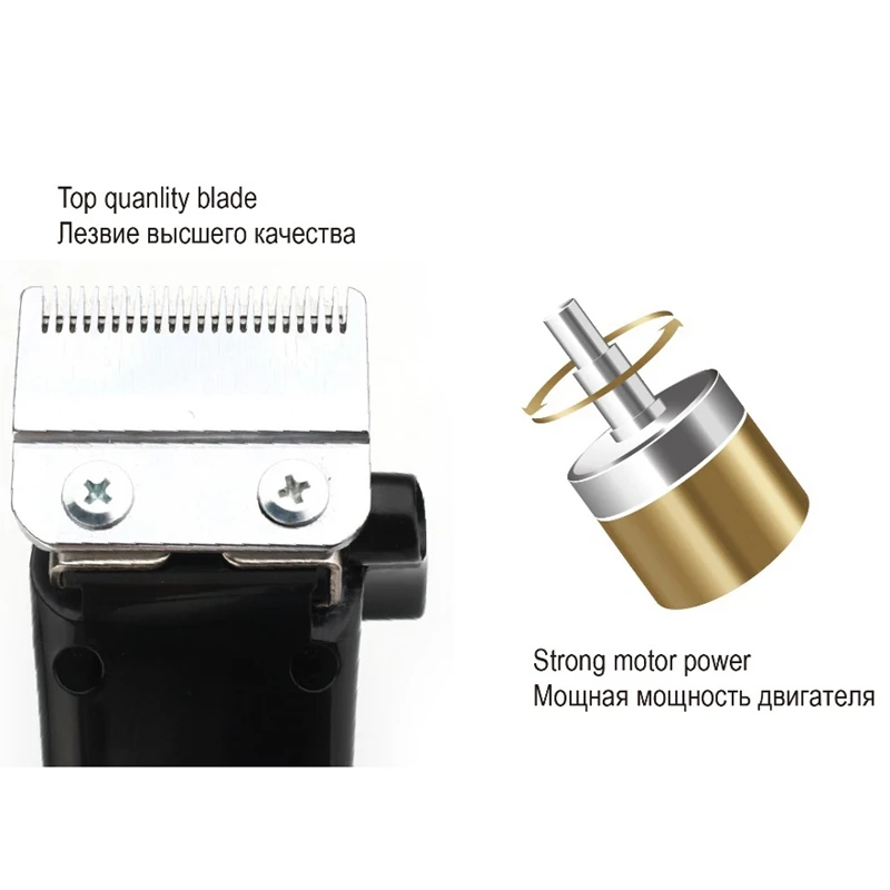  Professional Cordless Hair Cutter Hair Trimmer 6500 Rpm Hair Clipper Adjustable Length Electric Cli