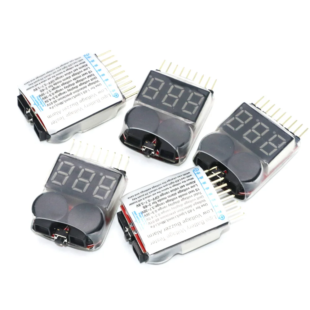 2 в 1 тестер напряжения батареи Lipo/li ion/Fe 100 шт./лот 8S низковольтный зуммер звуковой