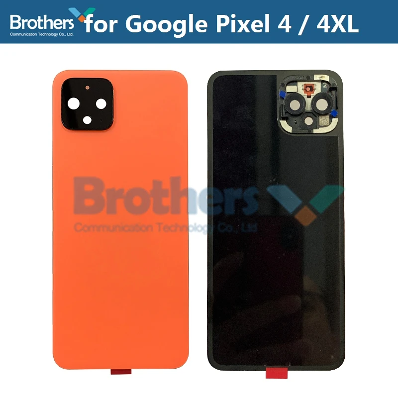 Корпус батареи для Google Pixel 4 4XL, задняя крышка, чехол для Pixel4 с объективом камеры, стекло, клей, дверь, задний корпус, запчасти для телефонов