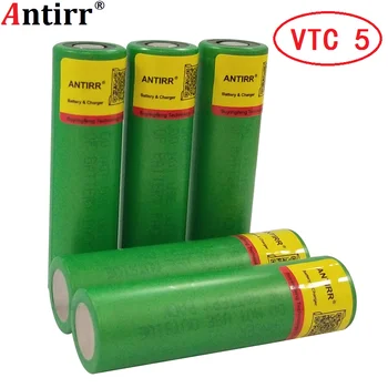 

100% original para Sony 18650 2600 MAH Da bateria 3.6 V 18650 bateria US18650 VTC5 Alta dreno de DESCARGA 30A free shippipng