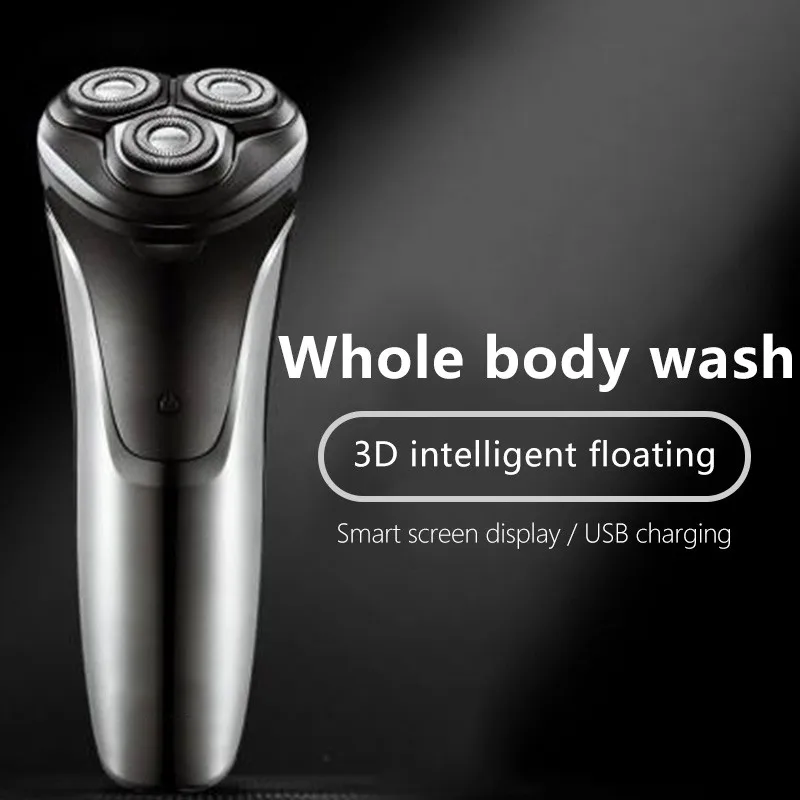 

Men's three-way electric shaver Floating rechargeable USB powered beard trimmer electric shaver Convenient razor Waterproof razo