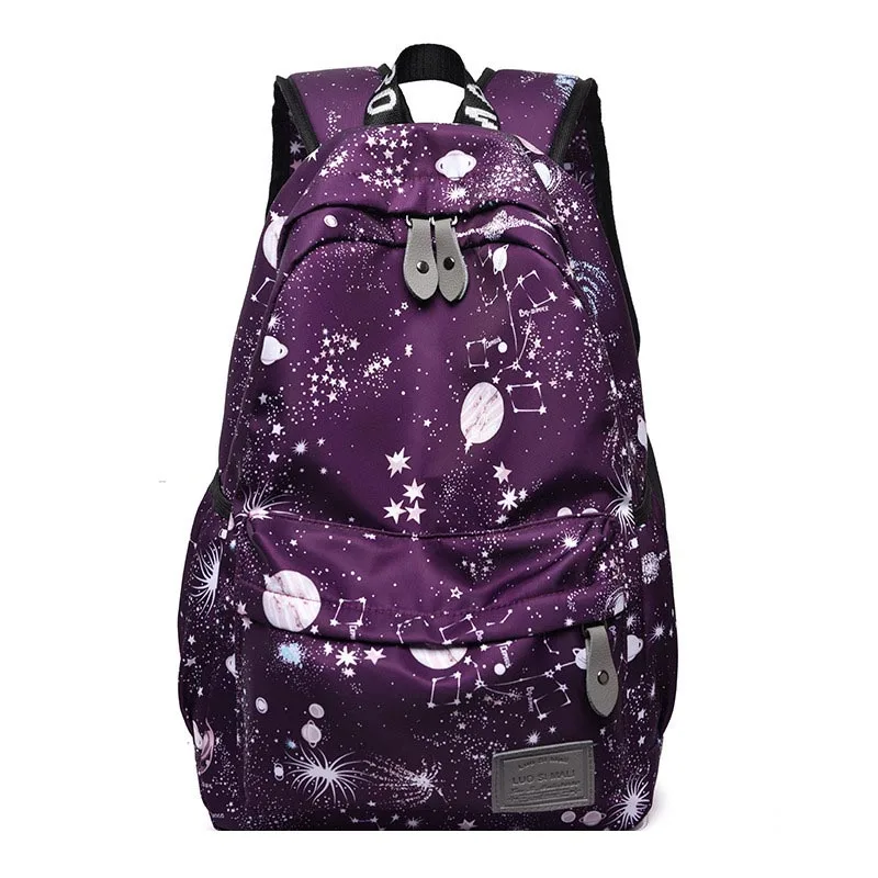 Новые школьные сумки для девочек, подростковые рюкзаки, нейлоновые, водонепроницаемые, подростковые, студенческие, книжные сумки, школьная сумка для отдыха, Mochilas - Цвет: purple