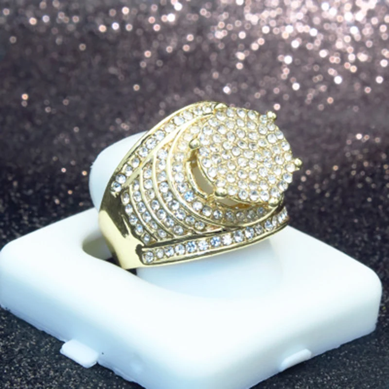 Luxury-Big-Round-CZ-Rings-Gold-Color-Puffed-Marine-Micro-Paved-Full-Cubic-Zircon-Bling-Iced