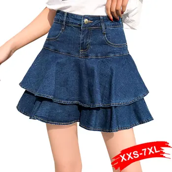 plus size denim skorts