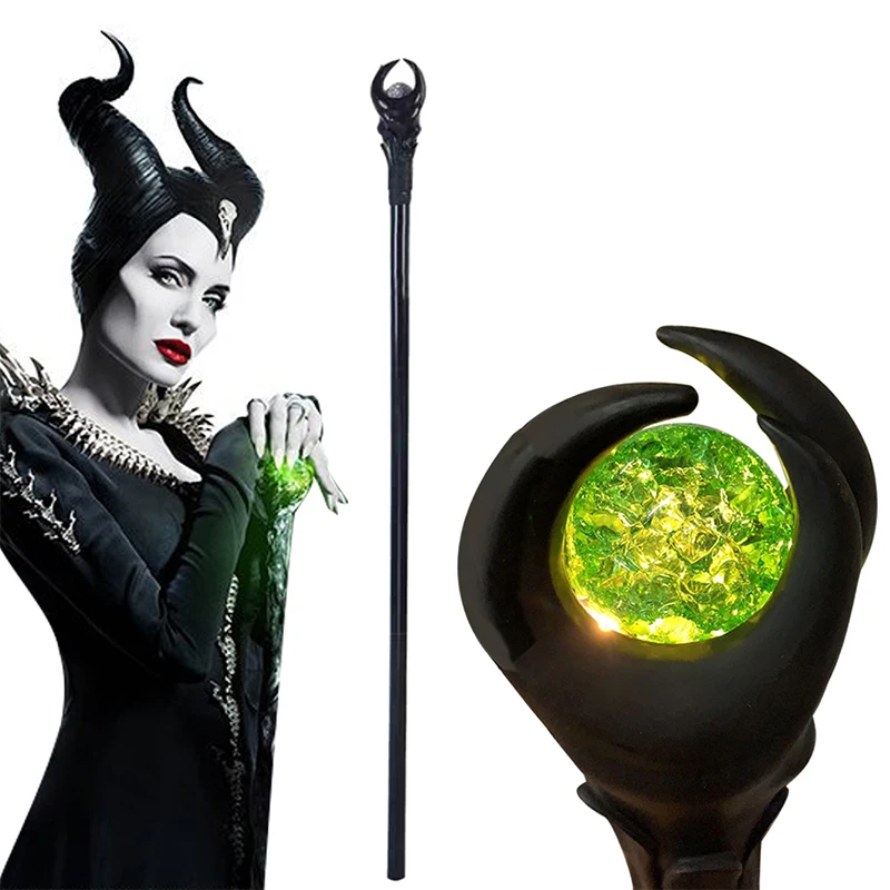 Acessórios para cosplay de malévola, adereços para fantasia de pvc, varinha mágica, scepter, festa, dia das bruxas, adereço para carnaval