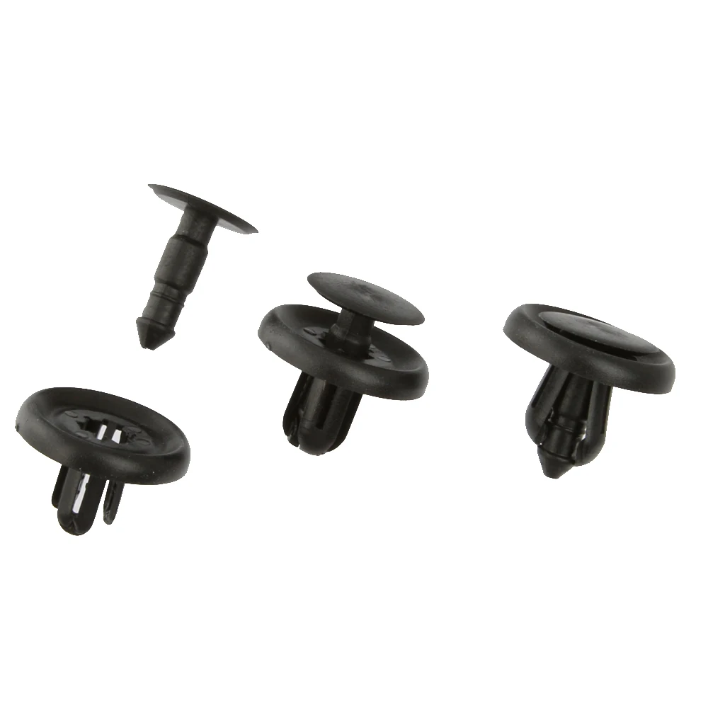 30Pcs 7mm Hole Nylon Push Type Retainer Clips, Bumper Fastener Rivets Replacement for Toyota #90467-07201