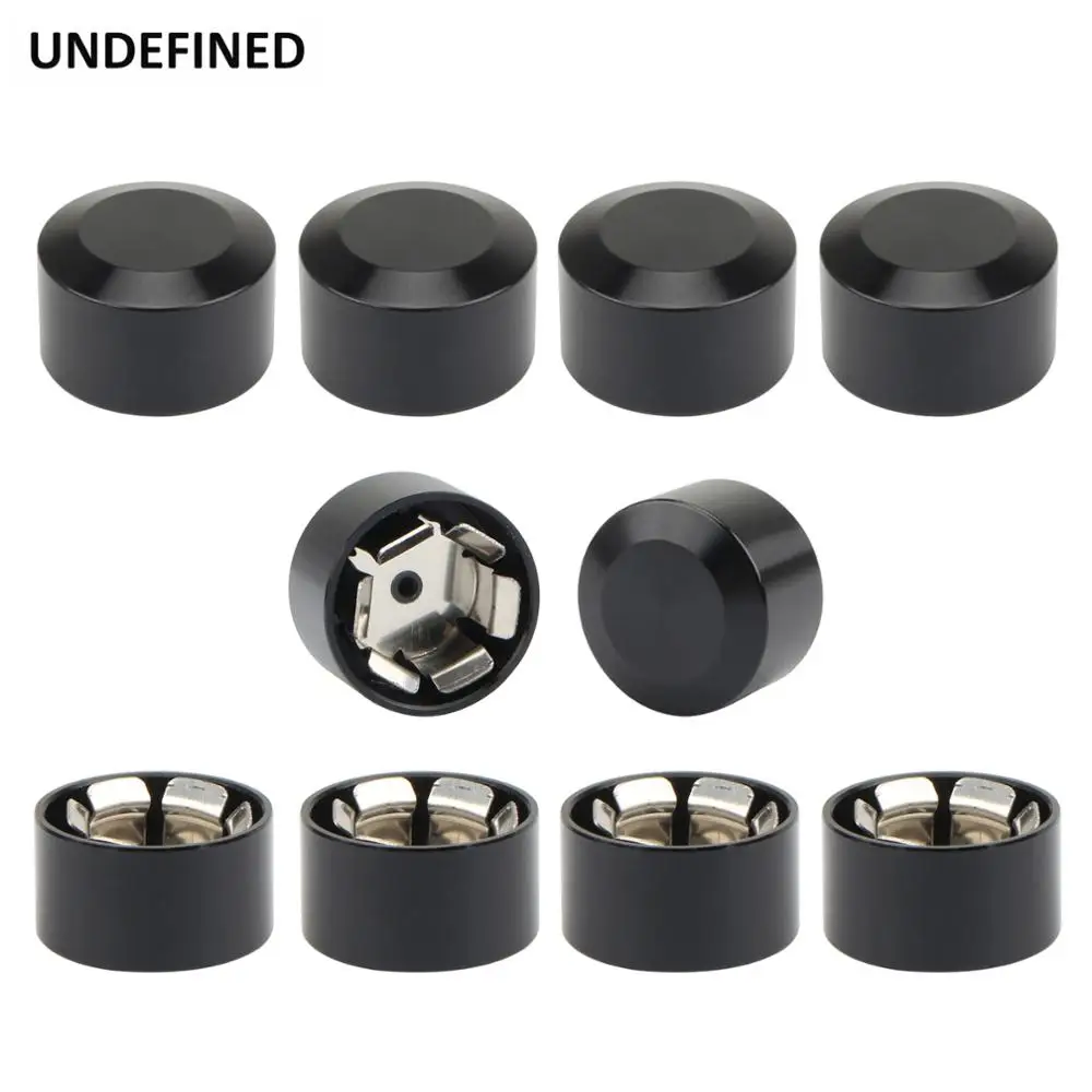 

10pcs Head Bolt Cover For Harley Twin Cam Dyna Softail Touring FLH Chrome Schrauben Motor Topper Screw Caps Motorcycle Aluminum