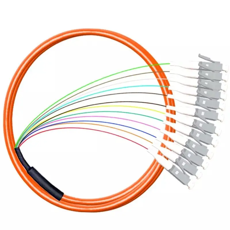 Optical Fiber Optic Pigtail 12 Cords 1.5 Meter LC UPC OM1 Multi Mode 62.5/125 Bundles | Мобильные - Цена: 631,34 руб. / lot