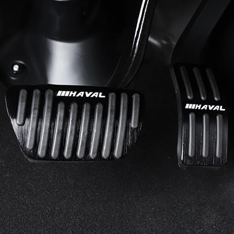 For Haval H6 2021 2022 2023 3th Gen Aluminum Car Accelerator Fuel Brake Pedals Cover No Drill Anti-Slip Pads Case Accessories