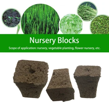 

Nursery Blocks Potted Starting Plugs Peat Pellets Compressed Gardening Tool Rooting Soilless Planting Flowers Transplanting
