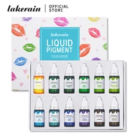 Dyes Soap Making Coloring Set Liquid Pigment Kit Safe Colorants for DIY Lip Gloss Candle Soap Making Water Oil Dual Use 1