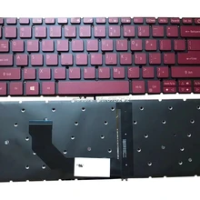 Клавиатура для ACER SF314-52 США розовый белый черный с задней подсветкой