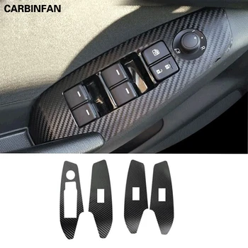 

Car Styling Black Carbon Decal Car Window Lift Button Switch Panel Cover Trim Sticker For Mazda 3 Axela 2014 2015 2016 2017 2018