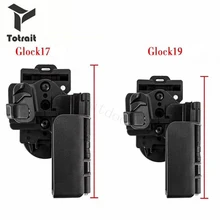 Totrait new owb condition 3 캐리 퀵 홀스터 fit glock17 & 22/glock19 & 34 헌팅 홀스터 허리 에어 소프트 건 홀스터 오른손(China)