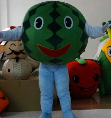 Watermelon C Горячий оранжевый костюм талисмана-фрукта костюм свободного размера костюм талисмана нарядное платье персонаж мультфильма вечерние костюмы на Хэллоуин - Цвет: Watermelon C