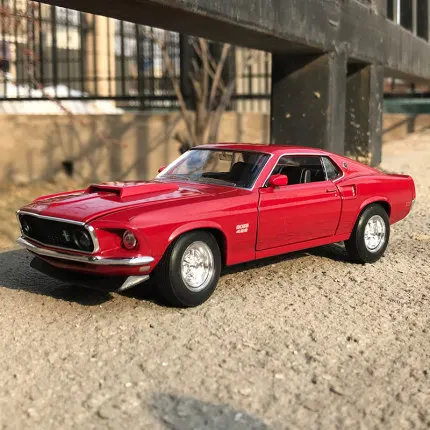 

Welly 1/24 1:24 1969Ford Mustang Boss 429 Sport Car Vehicle Diecast Display Metal Model Birthday Children Toy For Kid Boys Girls