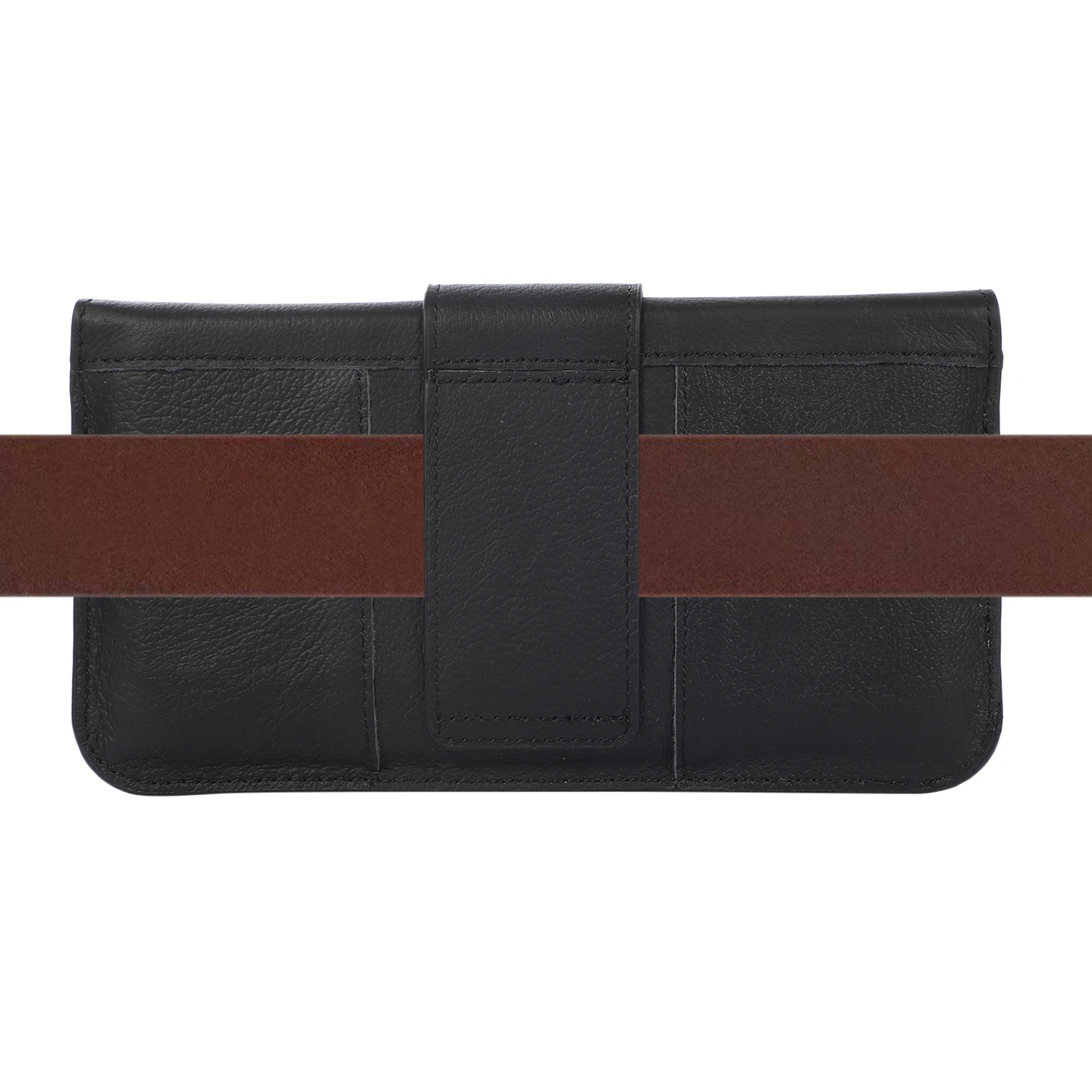 FULAIKATE-First Layer Cowhide Phone Bag for iPhone 13 Pro Max, Case Pouch for iPhone 12, Waist Pocket, Men's Portable Holster