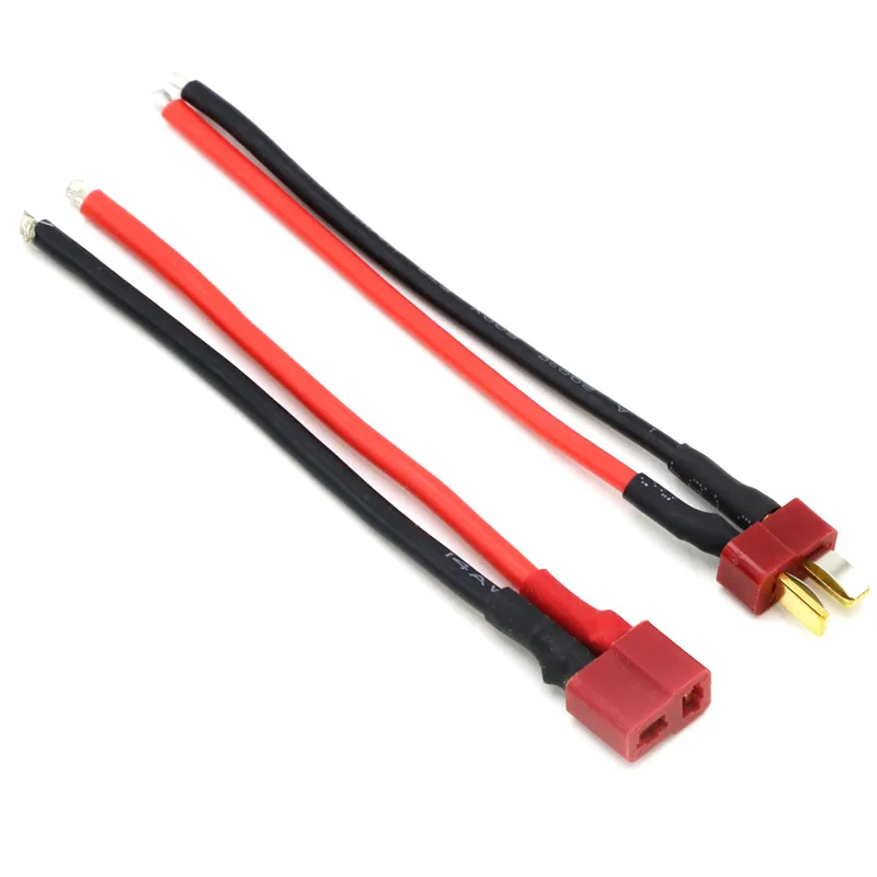 

1pcs Deans Style T Plug Male Female Connector Silicone Wire With 10CM 16AWG For Rc Lipo battery Rc Model
