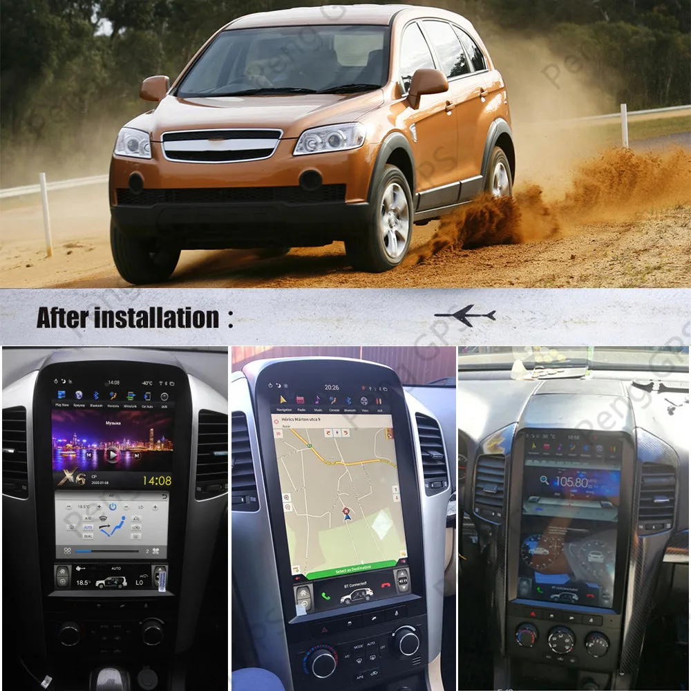 Автомагнитола для Chevrolet Captiva мультимедийный стерео проигрыватель Android 2006 2012 PX6 tesla