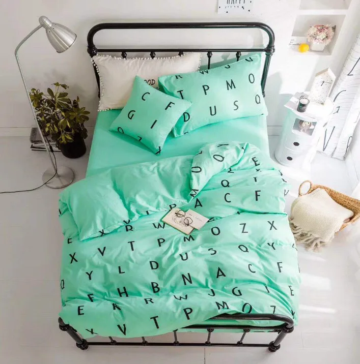 3Pcs 100% Cotton Crib Bed Linen Kit Cartoon Animal Baby Bedding Set Includes Pillowcase Sheet Duvet Cover Without Filler | Мать и ребенок