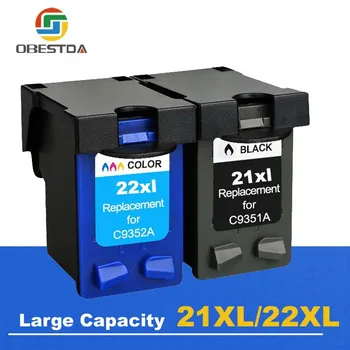 

Obestda 21XL 22XL Refill Ink Cartridge Replacement for hp 21 22 XL for Deskjet 3910 3920 3930 3940 D1311 D1320 D1330 D1341