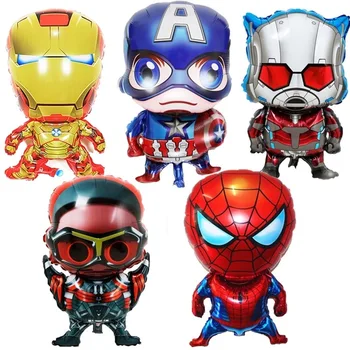 

1pcs Avengers Spiderman Superhero Balloon Cosplay Aluminium Foil Air Balloons Decoration Adult Child Birthday Party Gift