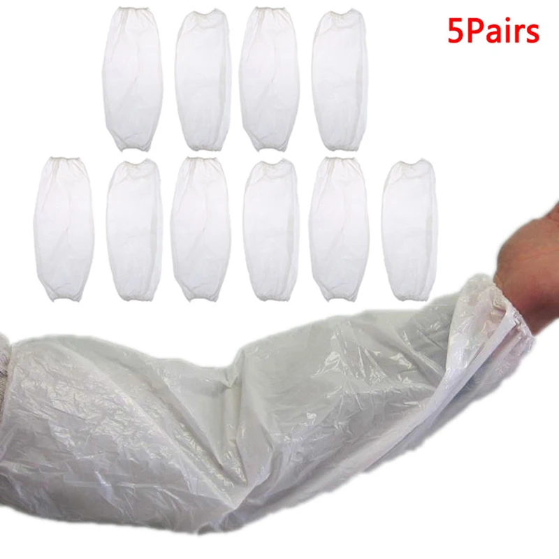 5 Pair Tattoo Set Disposable Arm Sleeves Disposable Tattoo Set Latex Elastic Band Disposable Arm Sleeves