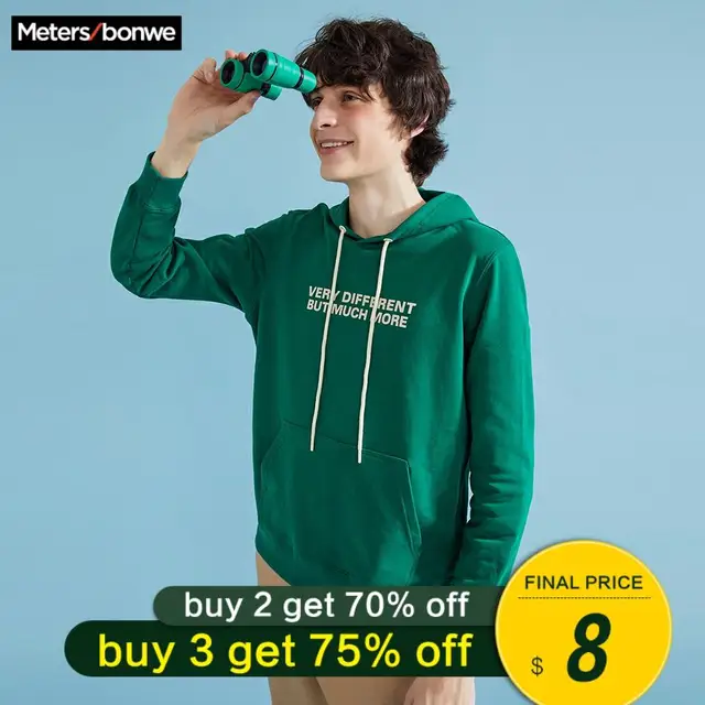 US $35.09 Metersbonwe Autumn Winter Basic Hoodies Male Sweatshirts Men High Quality Solid Colour Fashion Mens