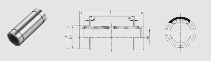 Стальной фиксатор линейный подшипник LM8GA LM10GA LM12GA LM16GA LM20GA LM25GA LM30GA LM35GA LM40GA металлическая клетка линейная втулка CNC части