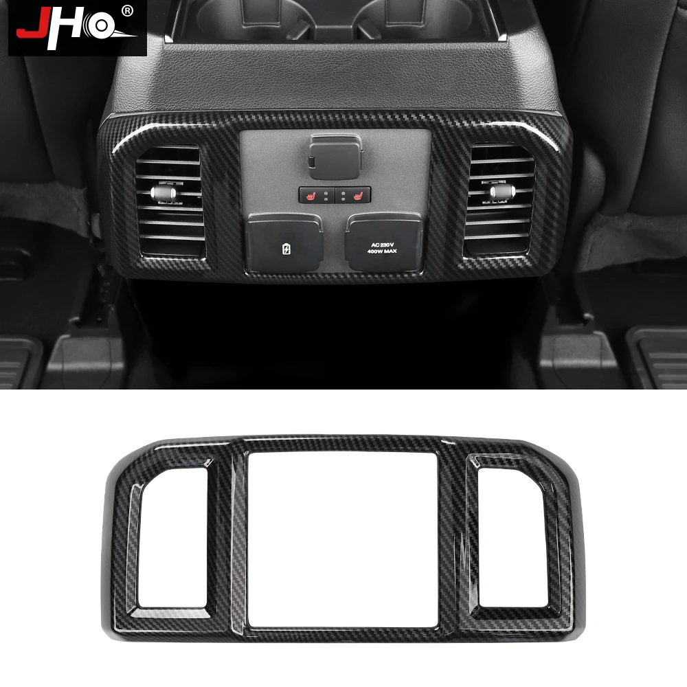 Us 63 0 30 Off Jho Pickup Accessories Abs Carbon Fiber Grain Rear Air Vent Outlet Cover Trim For 2017 2019 Ford F 150 2018 Raptor Xlt Limited In