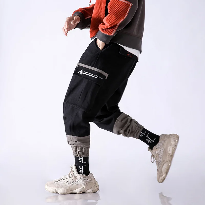 

Vertical Ze Produced 18aw National Trends Origional Joint Contrast Color Bib Overall Men's Japanese-style Loose Casual Pants Fas