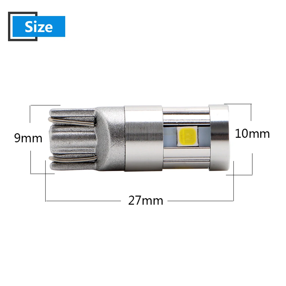 4 шт. белые светодиодные лампы 12 В 24 W5W T10 Canbus 3030 5 SMD|blue ice led|led blueled green 12v |