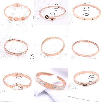 

30 Pcs/lot luxury fashion mix color women stainless steel bangles lot top quality jewelry bangles wholesale 1030-71