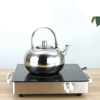 

Stainless Steel Thick Teapot Handle Pot Wine Teapot with Filter Linglong Pot Hotel Hotel Home Kettle Stainless Steel Teapot